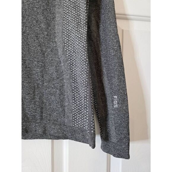 Figs Seamless Long Sleeve T Grey Size L - Picture 3 of 10